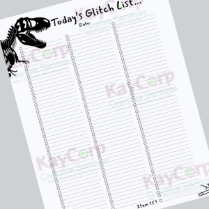 Jurassic Task List