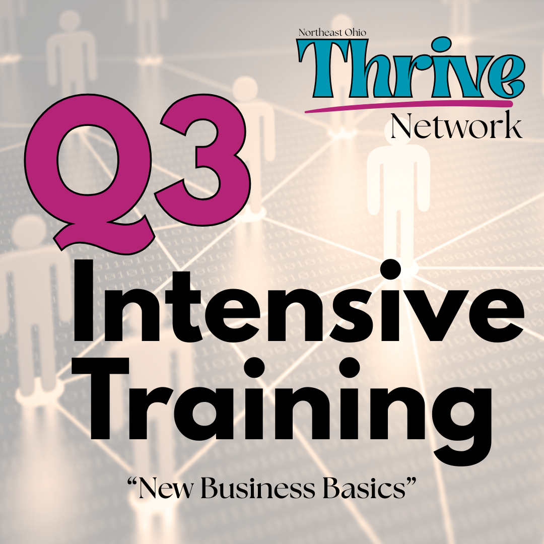 Q3 Intensive Training – New Business Basics